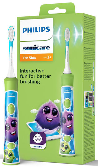 Philips Sonicare Children's Electric Toothbrush with Timer with Replacement Heads & Travel Case