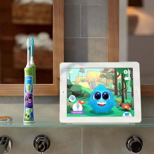 Philips Sonicare Children's Electric Toothbrush with Timer with Replacement Heads & Travel Case