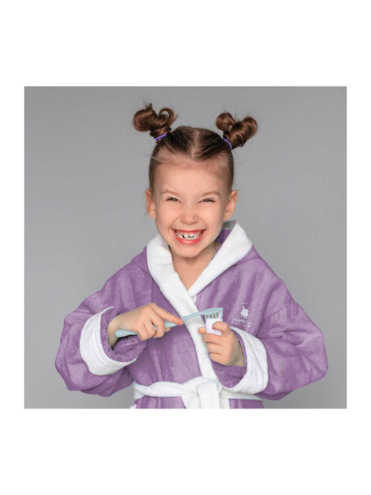 Greenwich Polo Club Kids Bathrobe Purple Hooded