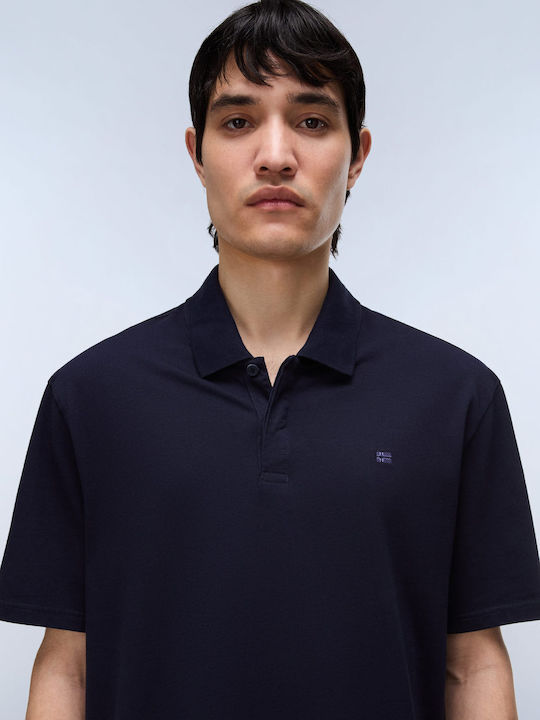 Polo Short Sleeve Blouse Navy Blue