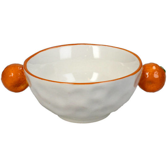 Koart Koart Dekoratives Schale Aus Porzellan Orange 15x11x5cm Porzellan-Schale Klein