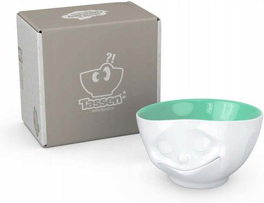 Shallow Serving Plate Made of Green Porcelain with Diameter 15.3cm