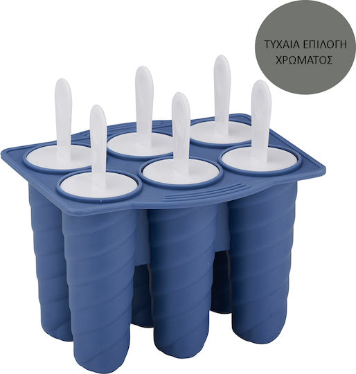 Alpina Bakeware Tin Ice Cream Ice Lolly 6 Sockets