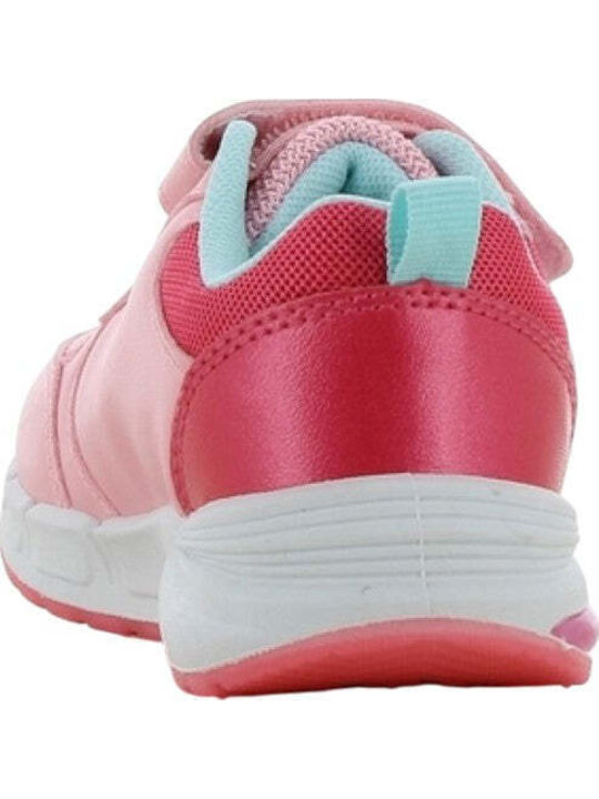 Kids Anatomic Sneakers with Hoop & Loop Closure and Lights Fuchsia