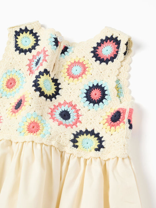 Zippy Girls Dress Beige R1887