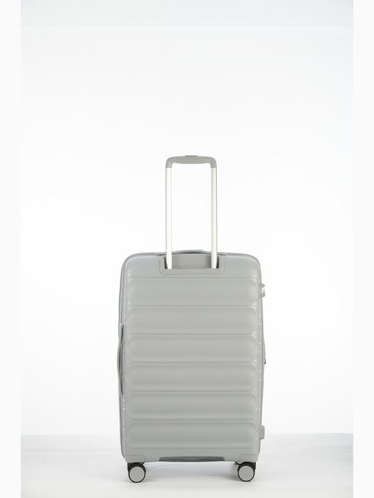 Verage Spinner Medium Hard Suitcase Light Gray With 4 Wheels Height 67cm