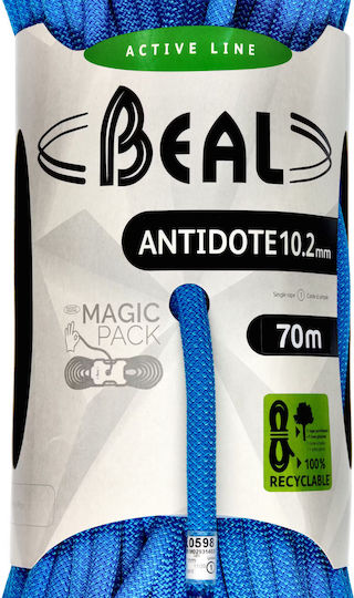 Beal C097B.70 Climbing Rope with Length 70m Blue