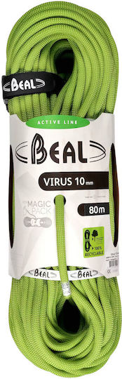 Beal Virus Standard Kletterseil mit Länge 80m Grün