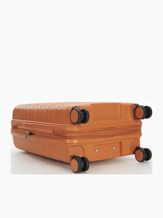 Verage Spinner Cabin Hard Suitcase Orange with 4 Wheels Height 55cm