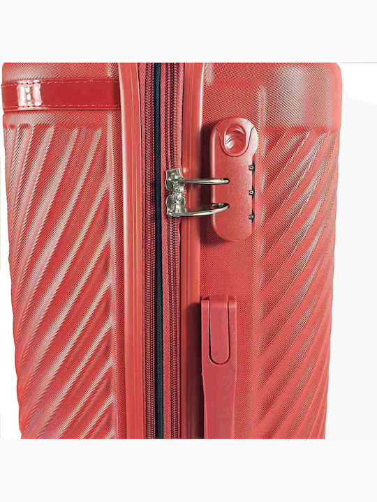 Forecast Forecast Medium Hard Suitcase Red with 4 Wheels Height 65cm