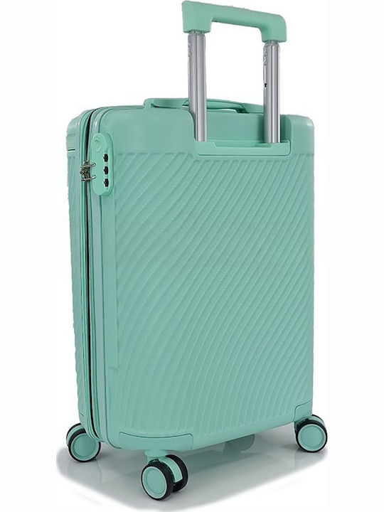 Forecast Lsdq-04 Kids Cabin Hard Travel Suitcase Green With 4 Wheels