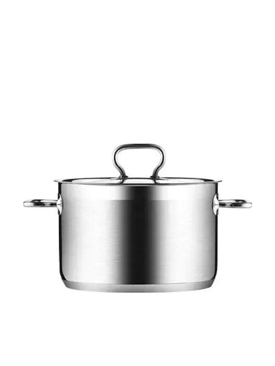 Tescoma Βαθιά Ανοξείδωτη Κατσαρόλα 4lt / 21cm