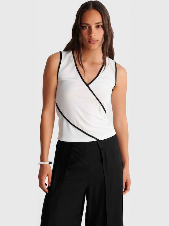 Women's Sleeveless Blouse White