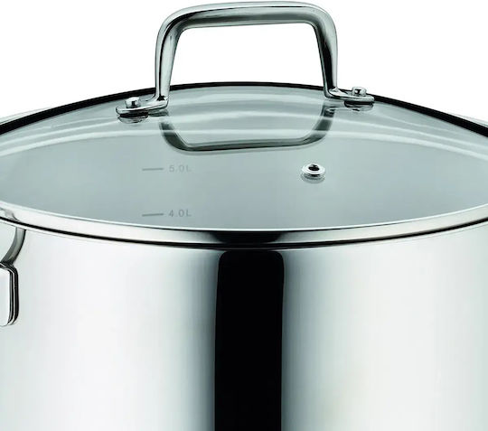 Kela Flavoria Deep Stainless Steel Pot 5.5L / 24cm