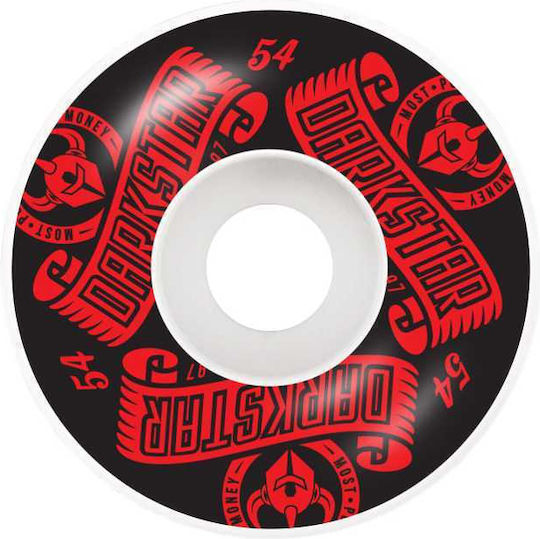Dark Star Räder Skateboard 52mm Arc Rote 54mm Rollen