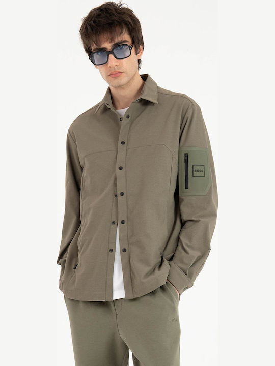 Μακρυμάνικo Overshirt Olive 50554467-257