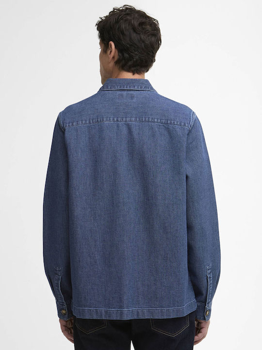 Μακρυμάνικo Βαμβακερό Overshirt Indigo