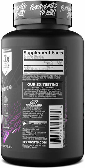 EFX Sports Kre-Alkalyn 120 капсули