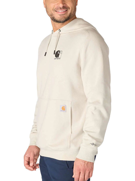Logo Hoodie Ecru