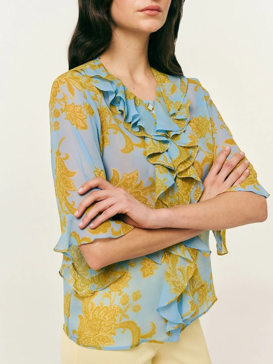 Long Sleeve Women's Shirt Light Blue