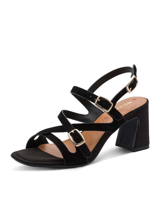 Suede Sandals Black
