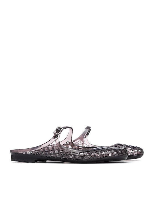 Damen Flache Schwarze Sandalen