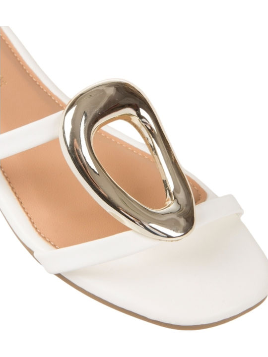 Women's Flat Sandals White