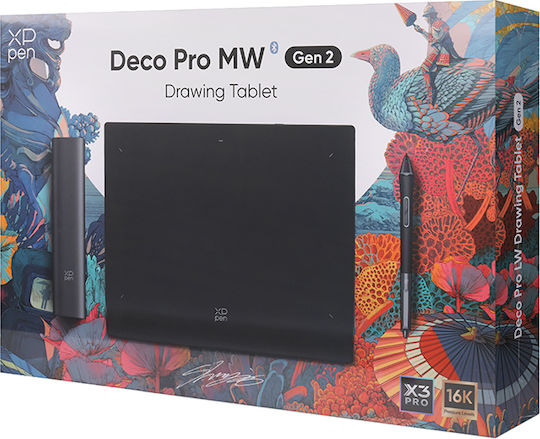 XP-Pen DECO PRO MW Γραφίδα Σχεδίασης χωρίς Οθόνη 9" με Bluetooth