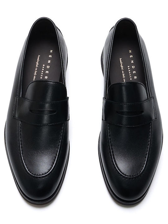 Δερμάτινα Ανδρικά Loafers σε Μαύρο Χρώμα