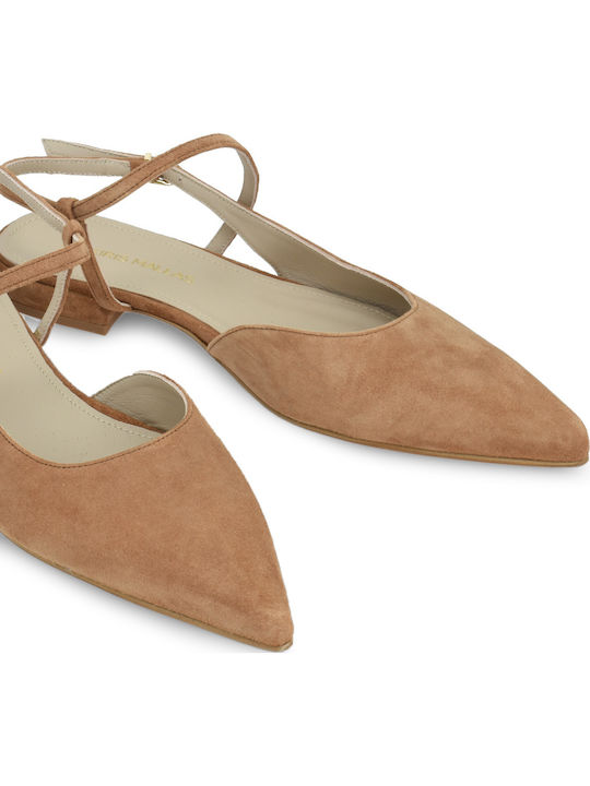 Suede Γόβες με Χαμηλό Τακούνι Ταμπά