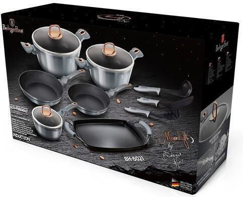 Berlinger Haus Set Vase de Gătit din Aluminiu cu Strat de Piatră 6 Piese
