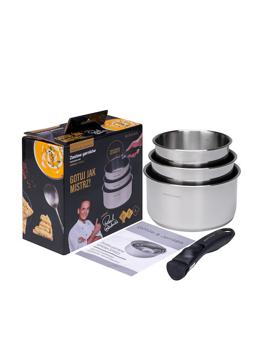 Götze&Jensen Stainless Steel Pots Set 4pcs