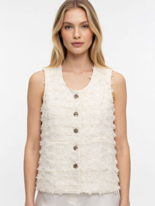 Cache Cache Langes Damen Blazer Beige