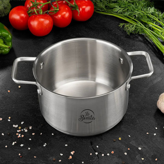 La Bonita Royalty Line Töpfe Set aus Rostfreiem Stahl 3 Teile