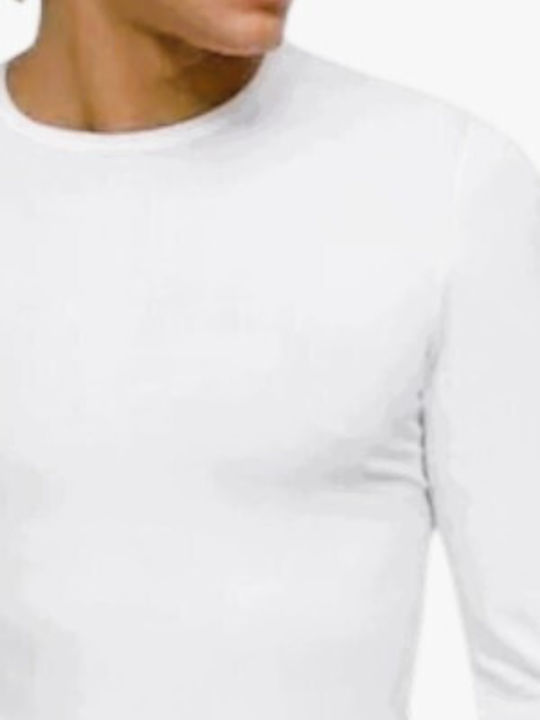 Men's Long Sleeve Undershirt White