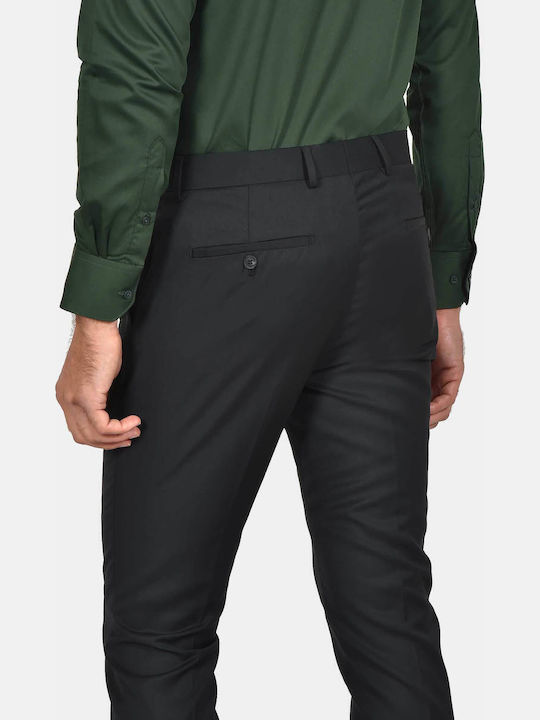 Winter Men's Suit with Slim Fit Black