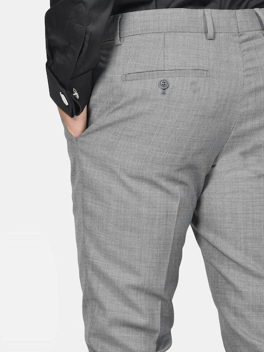 Winter Men's Suit with Slim Fit Grey