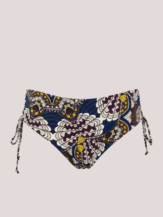 Bikini Set Push Up High Waist Blue Navy