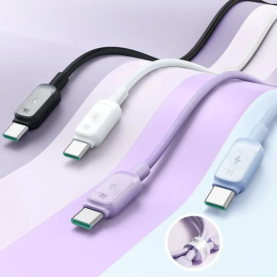 Joyroom USB 2.0 Cable USB-C male - USB-C 60W Λευκό 1.2m S-A14