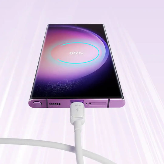 Joyroom USB 2.0 Cable USB-C male - USB-C 60W Λευκό 1.2m S-A14