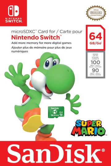 Sandisk Nintendo microSDXC 64GB Class 10 UHS-I