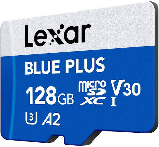 Lexar Plus SDXC 128GB Class 10 UHS-I με αντάπτορα