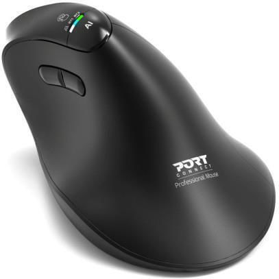 Port Designs Ασύρματο Εργονομικό Bluetooth Ποντίκι Μαύρο