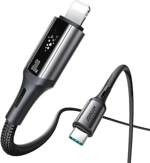Joyroom S-A60 StarTalk USB-C zu Blitzkabel 30W Schwarzes 1,2m