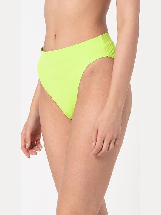 Bikinihosen Slip Hohe Taille Hellgrün Offen