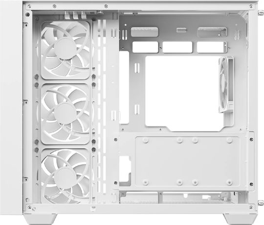 Deepcool CG530U 4F Gaming Midi Tower Кутия За Компютър Със Страничен Прозорец И ARGB Осветление Бяла