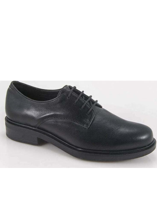 Leather Women's Oxfords In Burgundy Colour