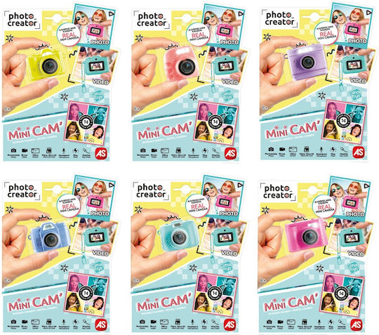 AS Photo Creator Mini Compact Φωτογραφική Μηχανή Γαλάζια