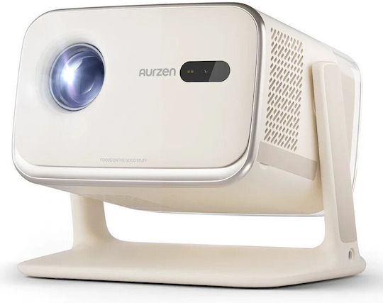 Aurzen Boom Mini Mini Projektor LCD Full HD Lampe LED mit Wi-Fi und Eingebauten Lautsprechern