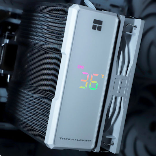 Thermalright Assassin X 120 R Digital Ψύκτρα Επεξεργαστή για Socket AM4/AM5/1200/115x/1700 Λευκή